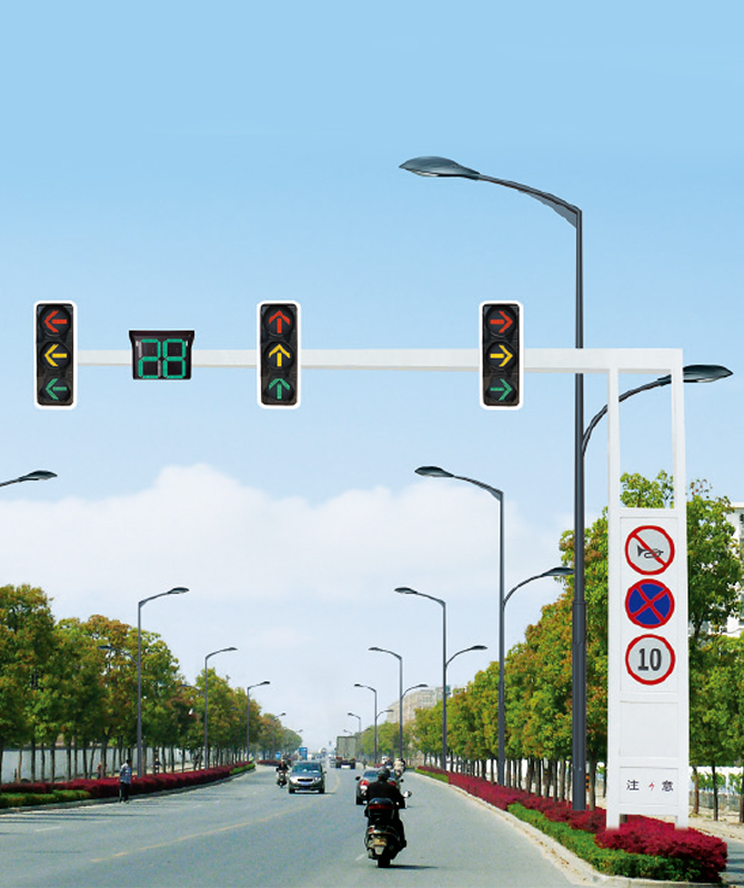 単一のカンチレバーフレーム信号ライト 信号灯の極